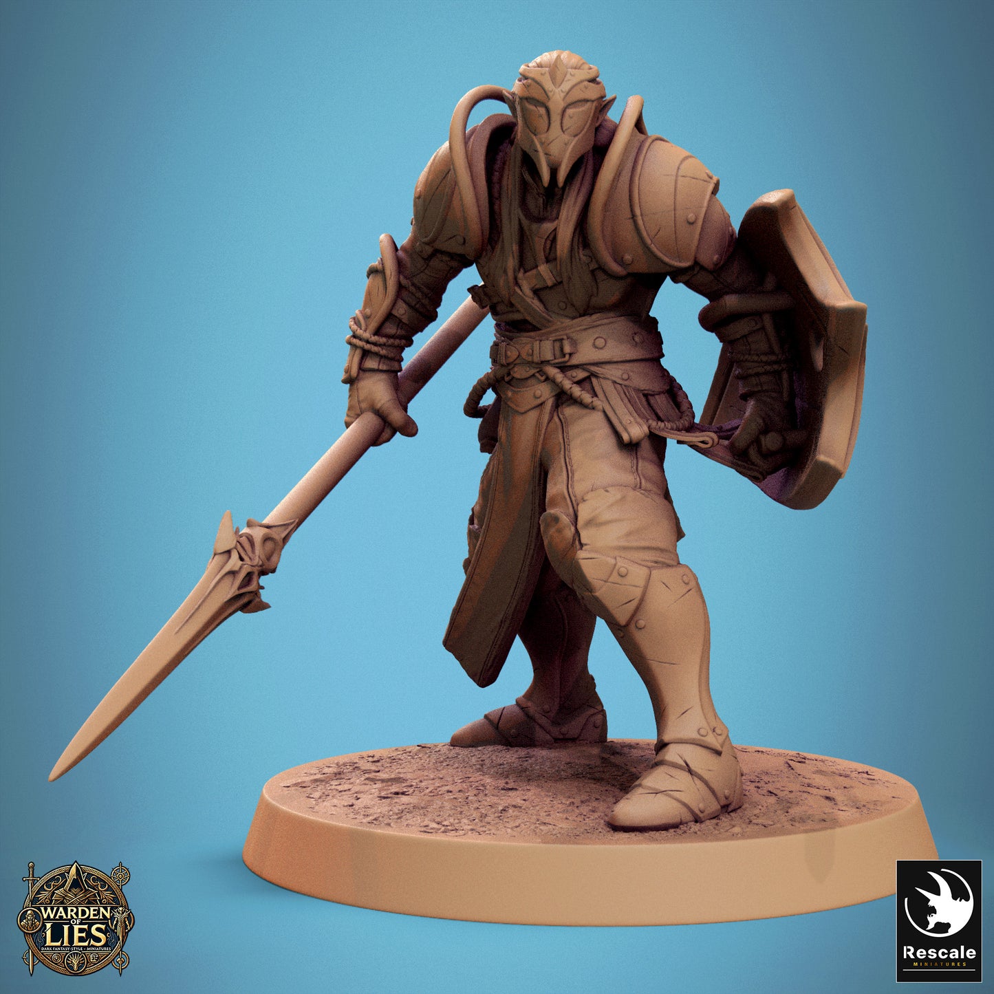 Moon Elf Sentinel – Spear & Shield
