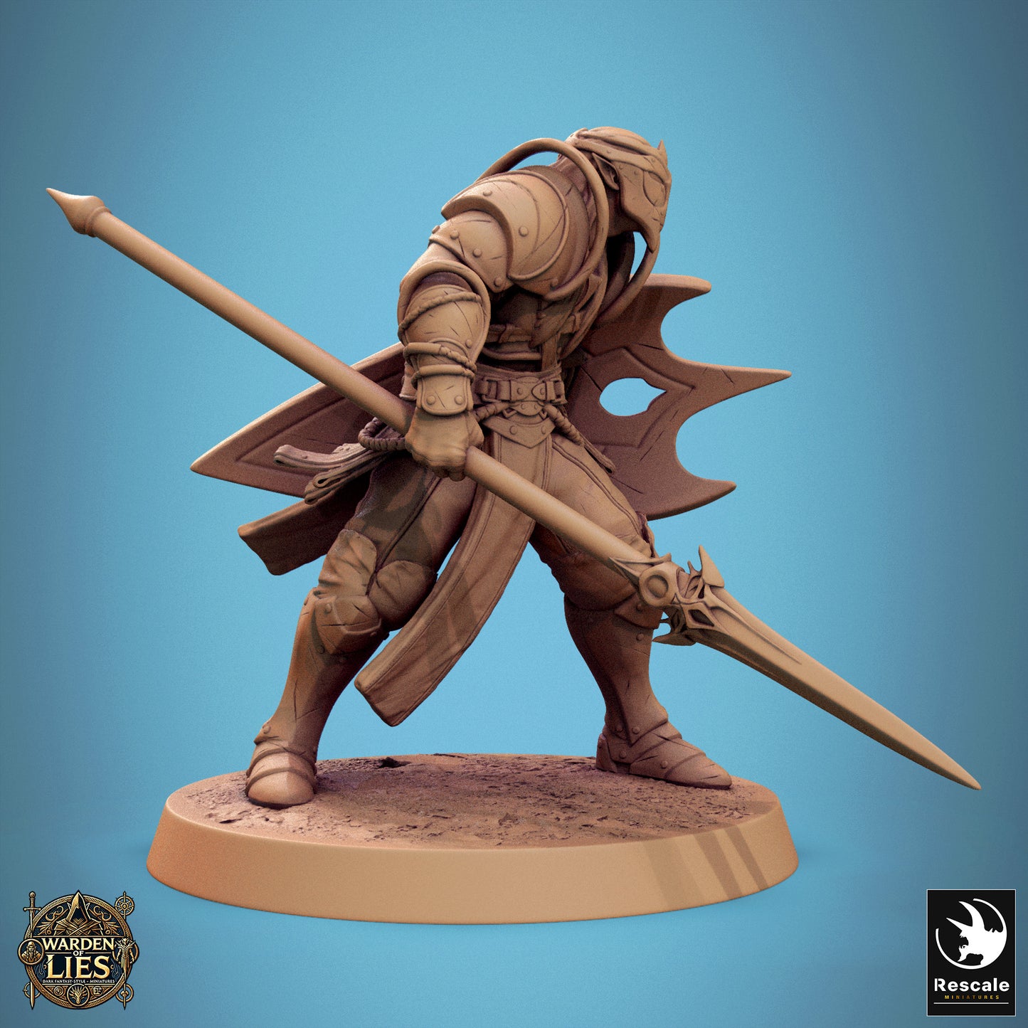 Moon Elf Sentinel – Spear & Shield