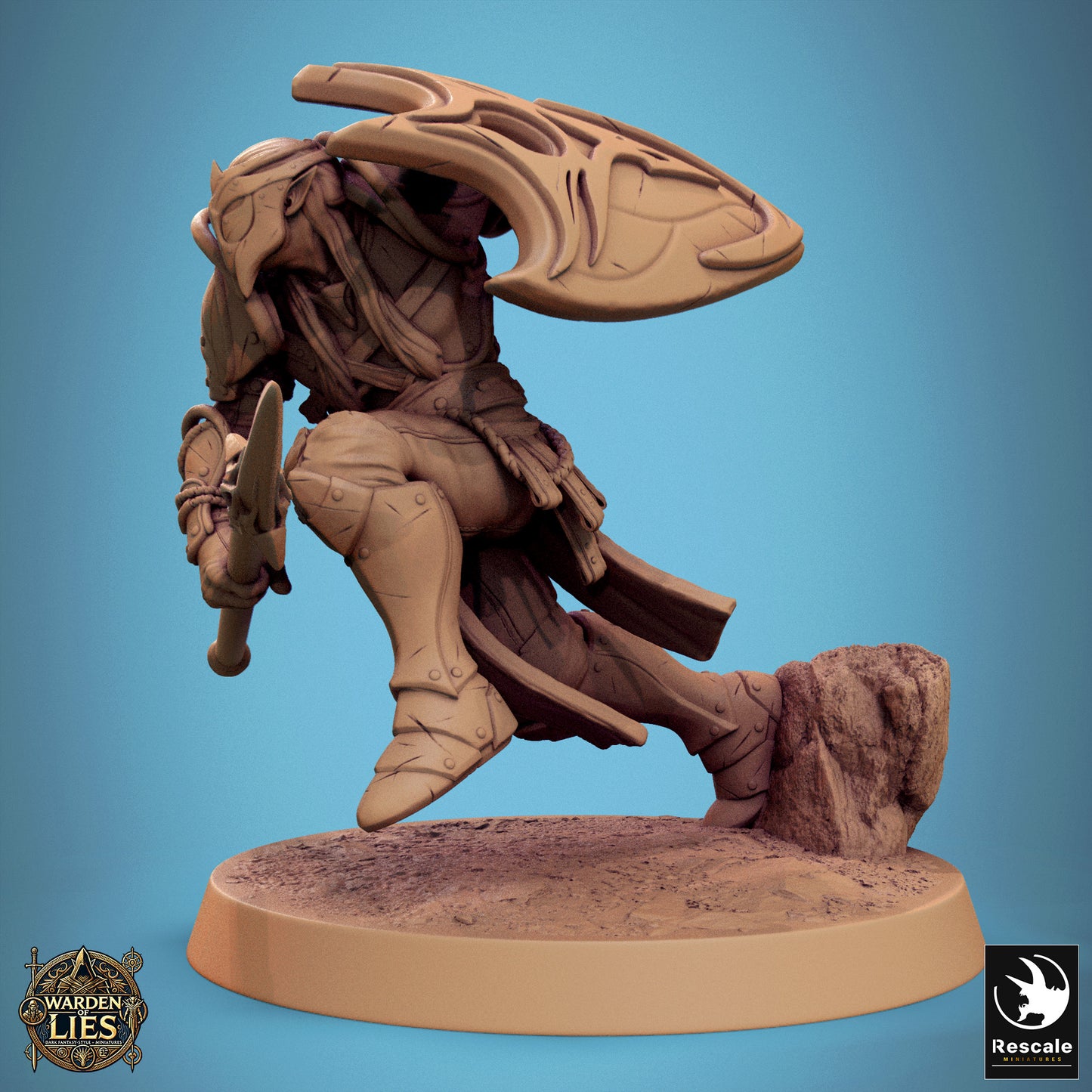 Moon Elf Sentinel – Spear & Shield