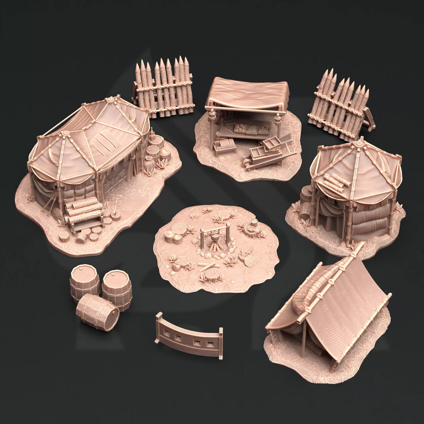 A place of respite - Camp terrain pieces