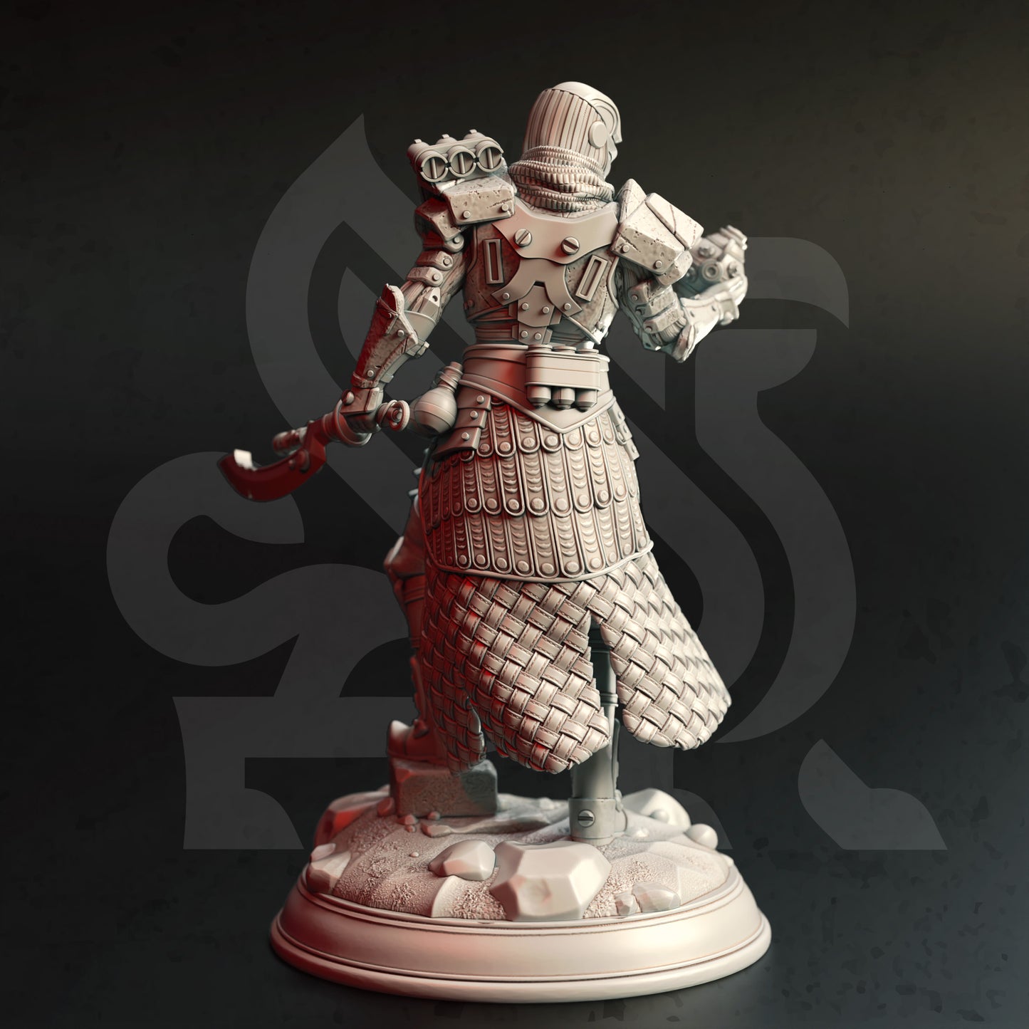 <img src="aeus-invictus-soulforged-inventor.jpg" alt="3D printed miniature of Aeus Invictus, the Soulforged Inventor, a futuristic figure with mechanical armor, intricate gears, and a glowing core, holding advanced tools or weapons" />