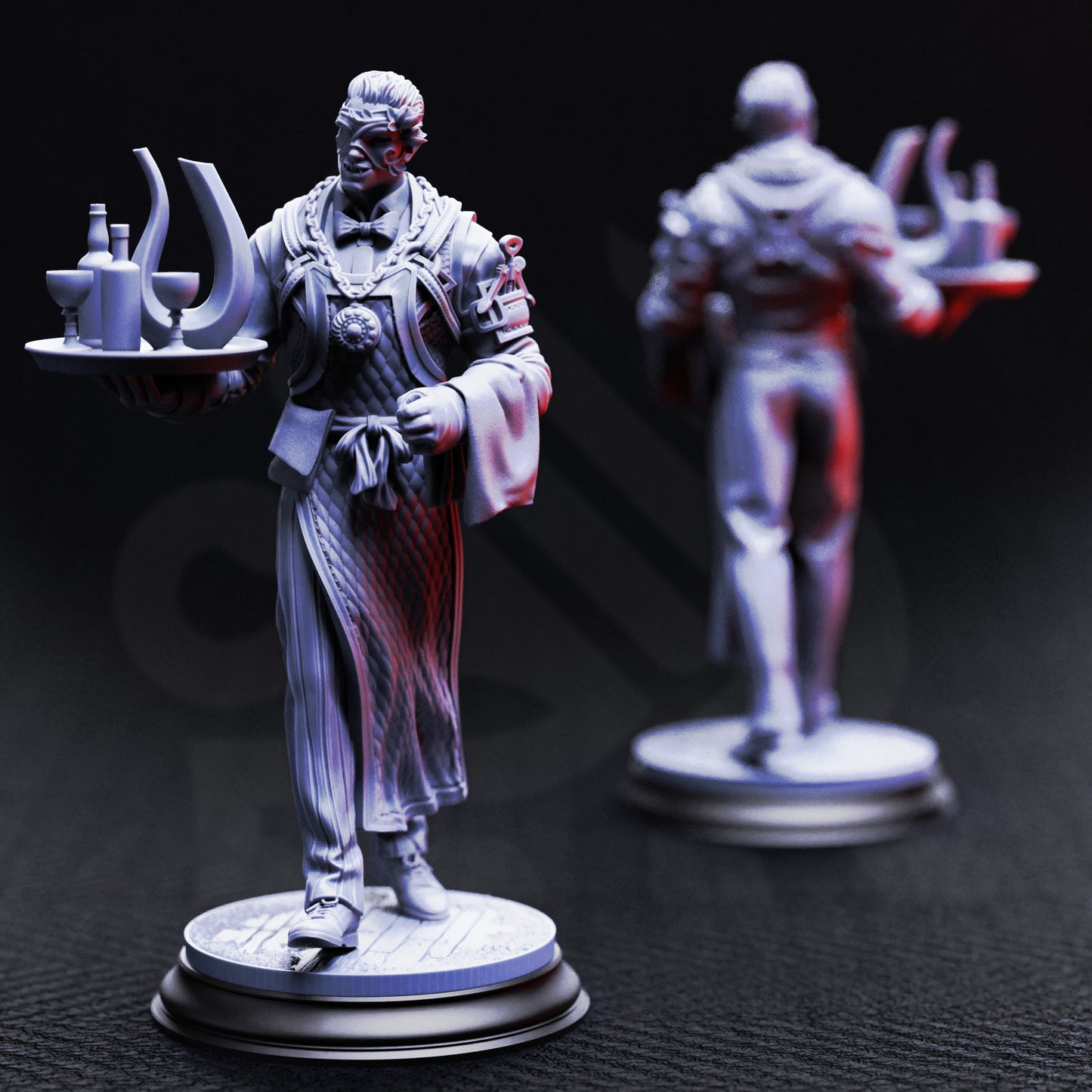 Aimar Batteus - Vampire Butler - Masked / 25mm - Miniature