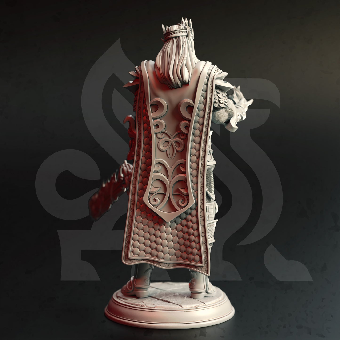 <img src="artorian-nirloom-divine-ruler.jpg" alt="3D printed miniature of Artorian Nirloom, the Divine Ruler, showcasing a majestic figure adorned in ornate armor, with a regal cape and a glowing scepter, exuding an aura of power and authority" />