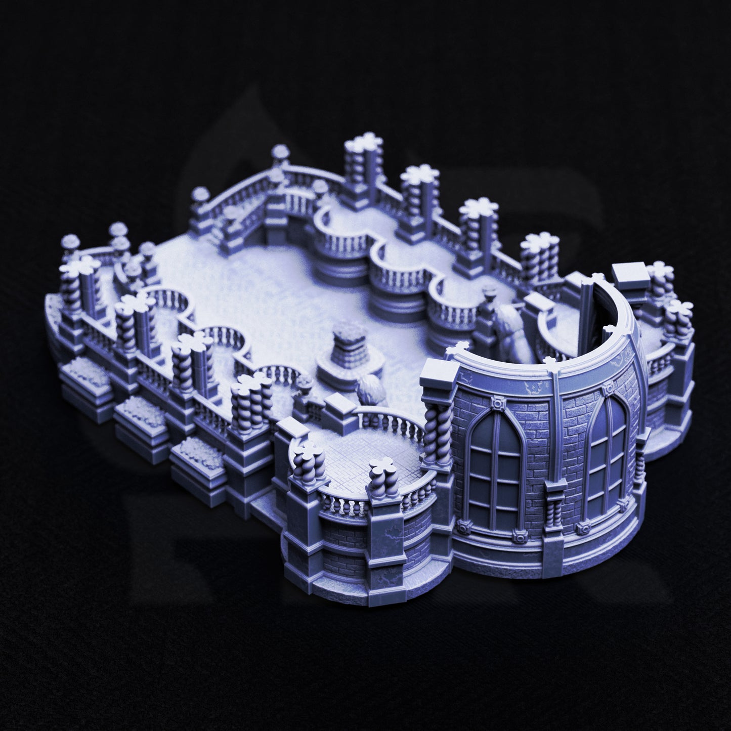 Ballroom of Castle Beaufax - Miniature