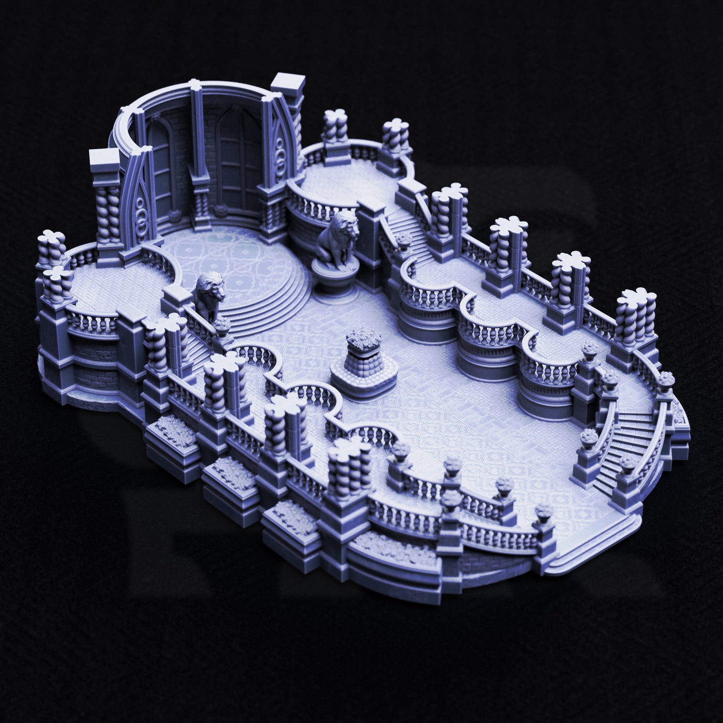 Ballroom of Castle Beaufax - Miniature