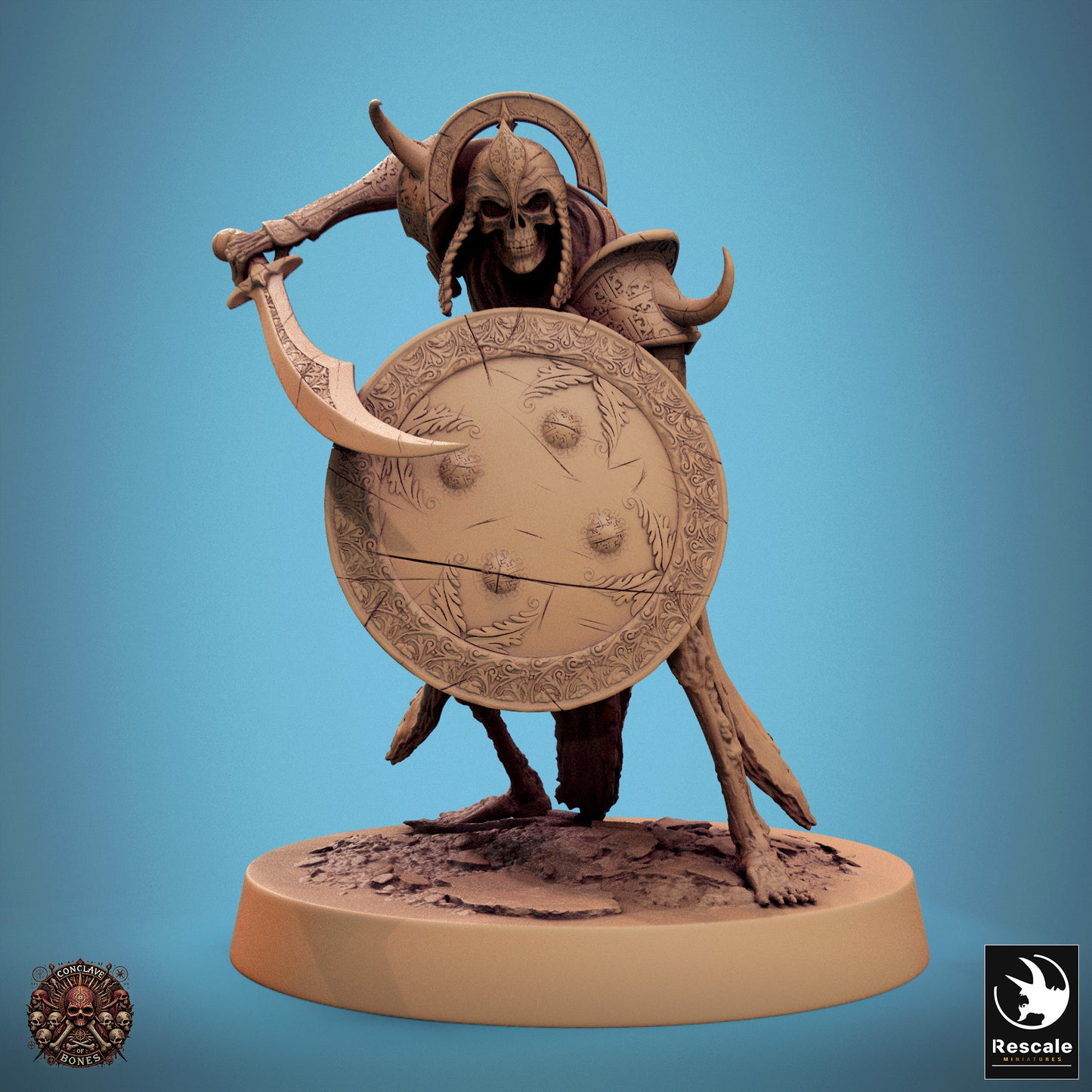 Persian Skeleton Swordsman with shield