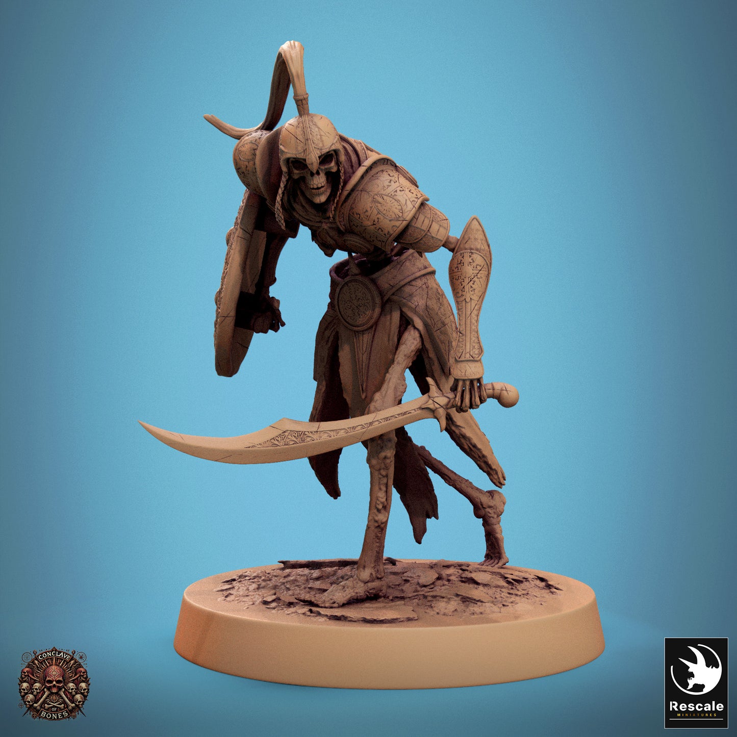Persian Skeleton Swordsman with shield
