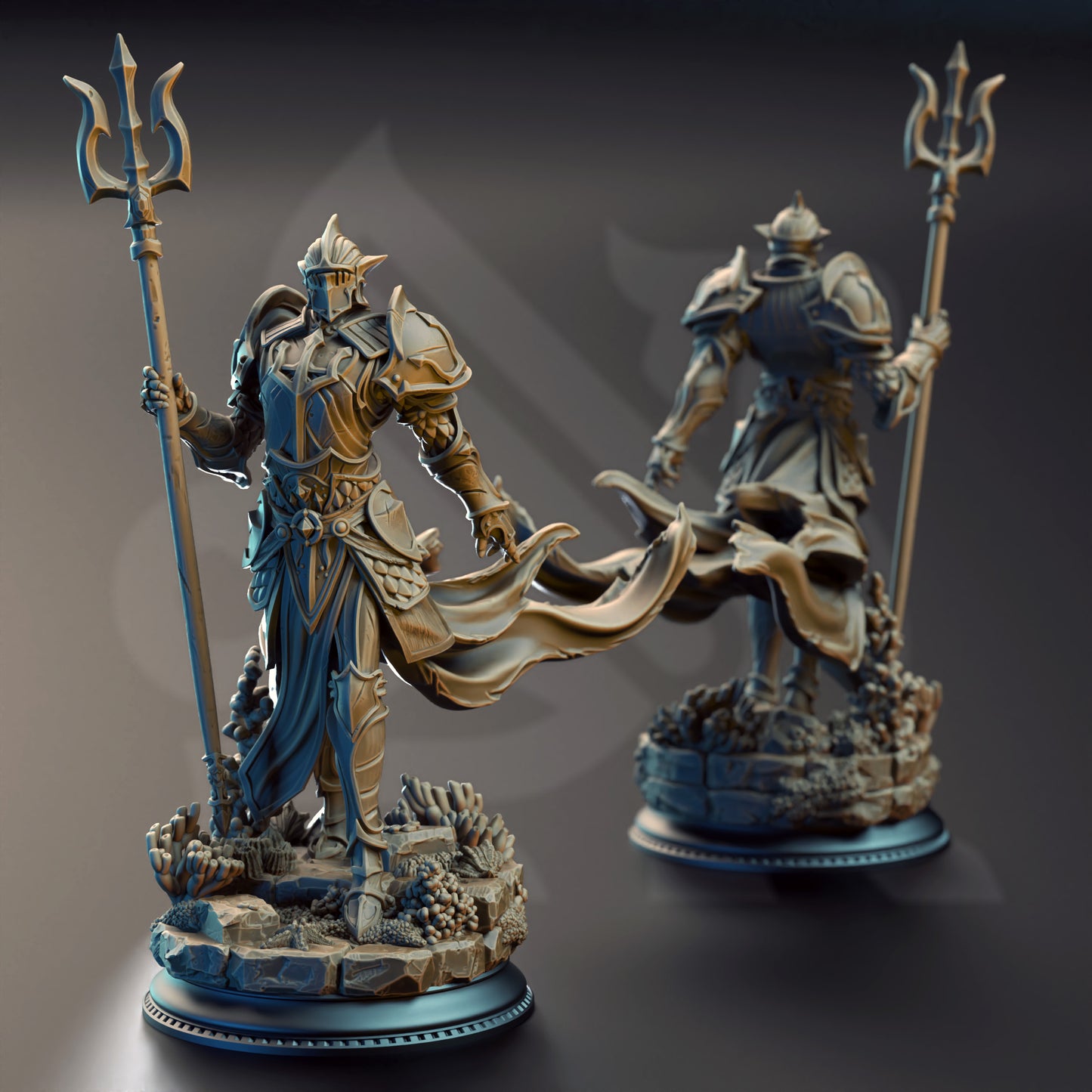 Cylantros Azurius - Paladin of Inderimaeth - Miniature