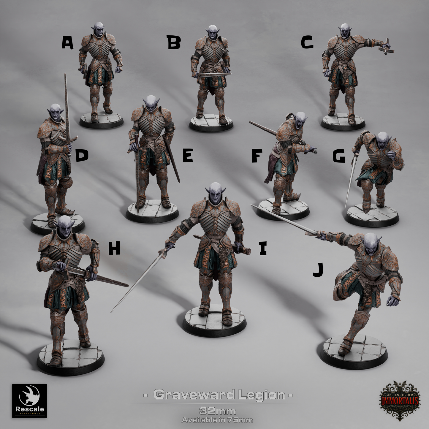 Graveward Legion // Vampire Soldiers Miniatures DND