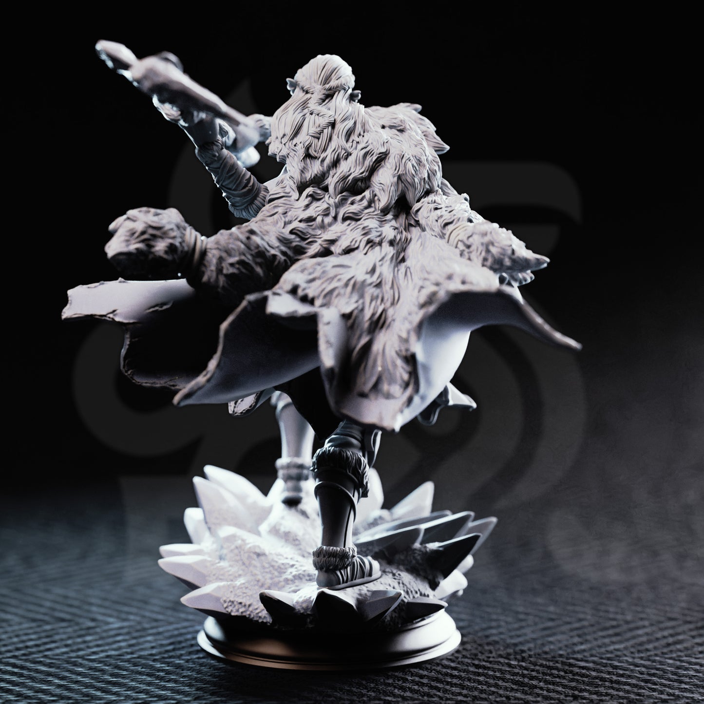 Ice Heart - Colossal Barbarian // D&D Miniature