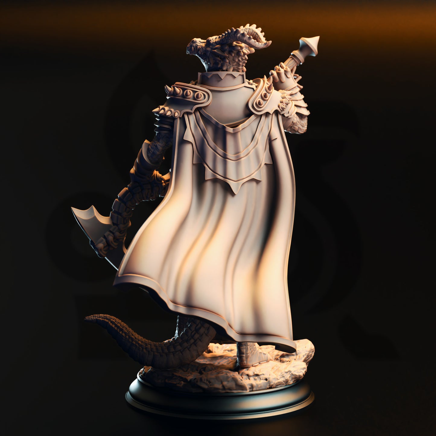 Ilvas the Reaper - Silver Dragonkin Warlock
