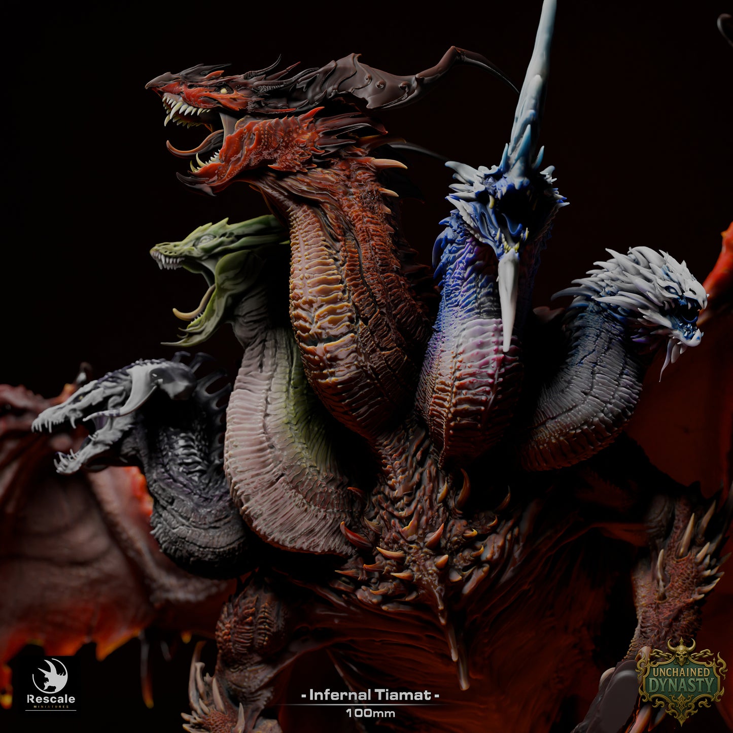 Tiamat the Queen of Dragons // DND Miniature