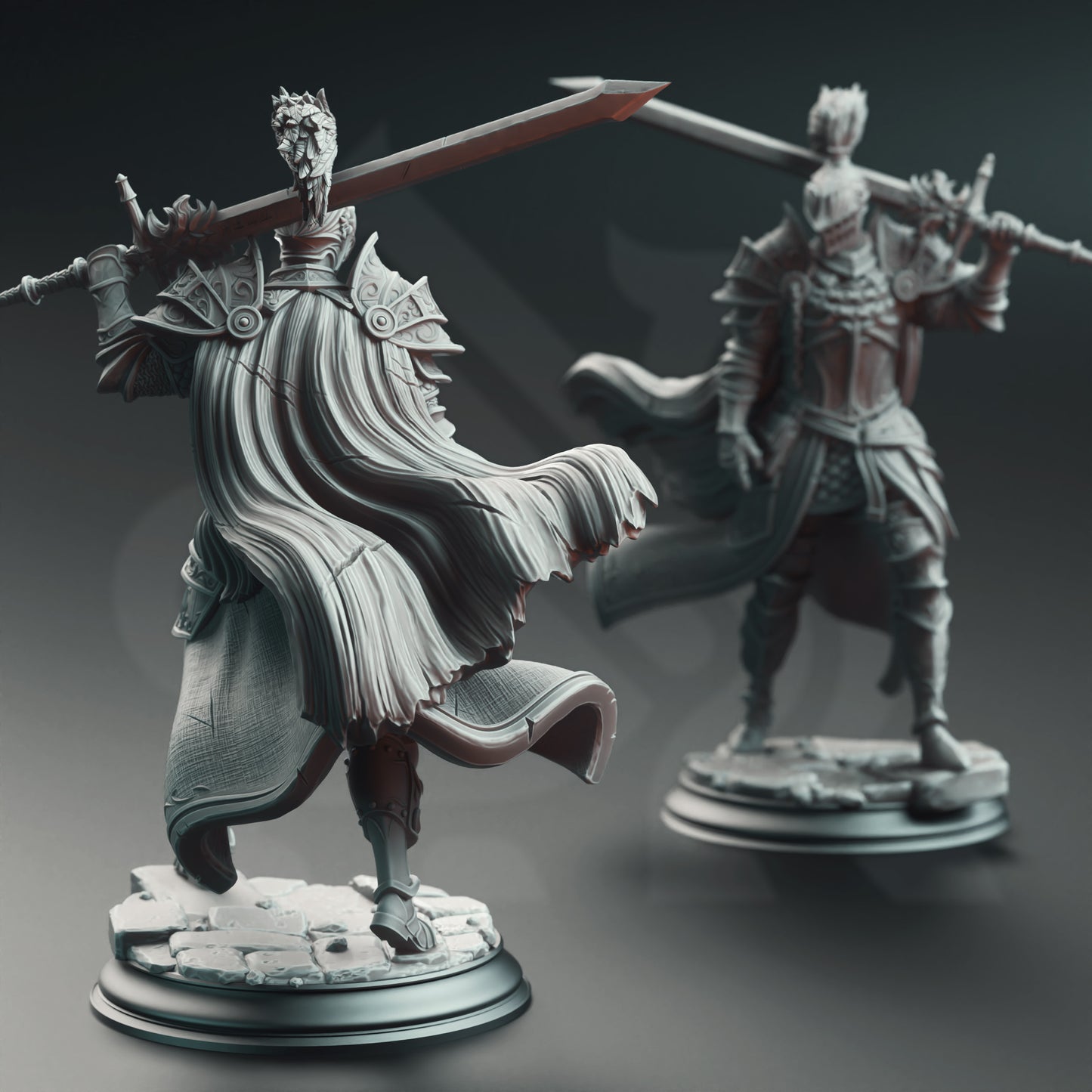 Lothar Black Knight Figurine | FantasyForge