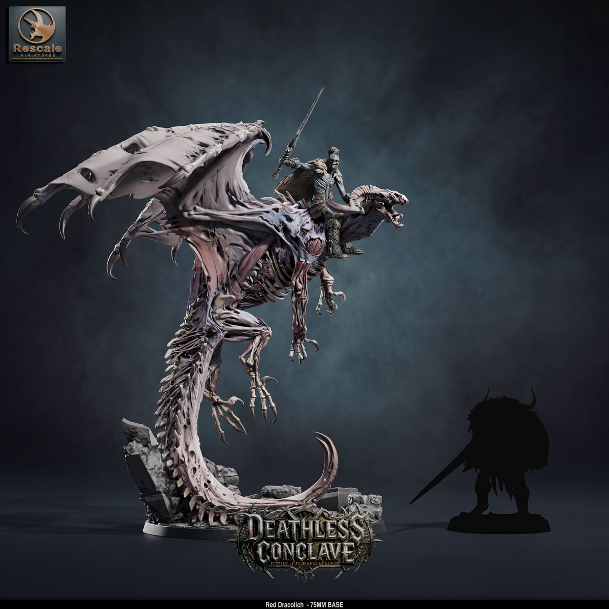 Red Dracolich // D&D Miniature Monstrosity