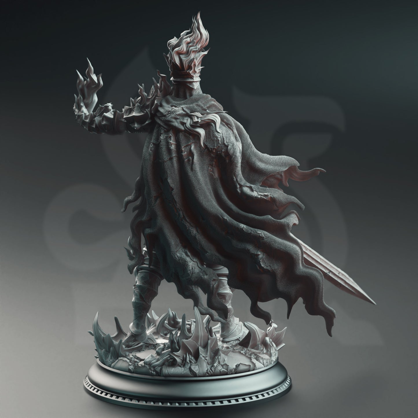 Burning Knight Figurine – Ser Elias Romania | FantasyForge