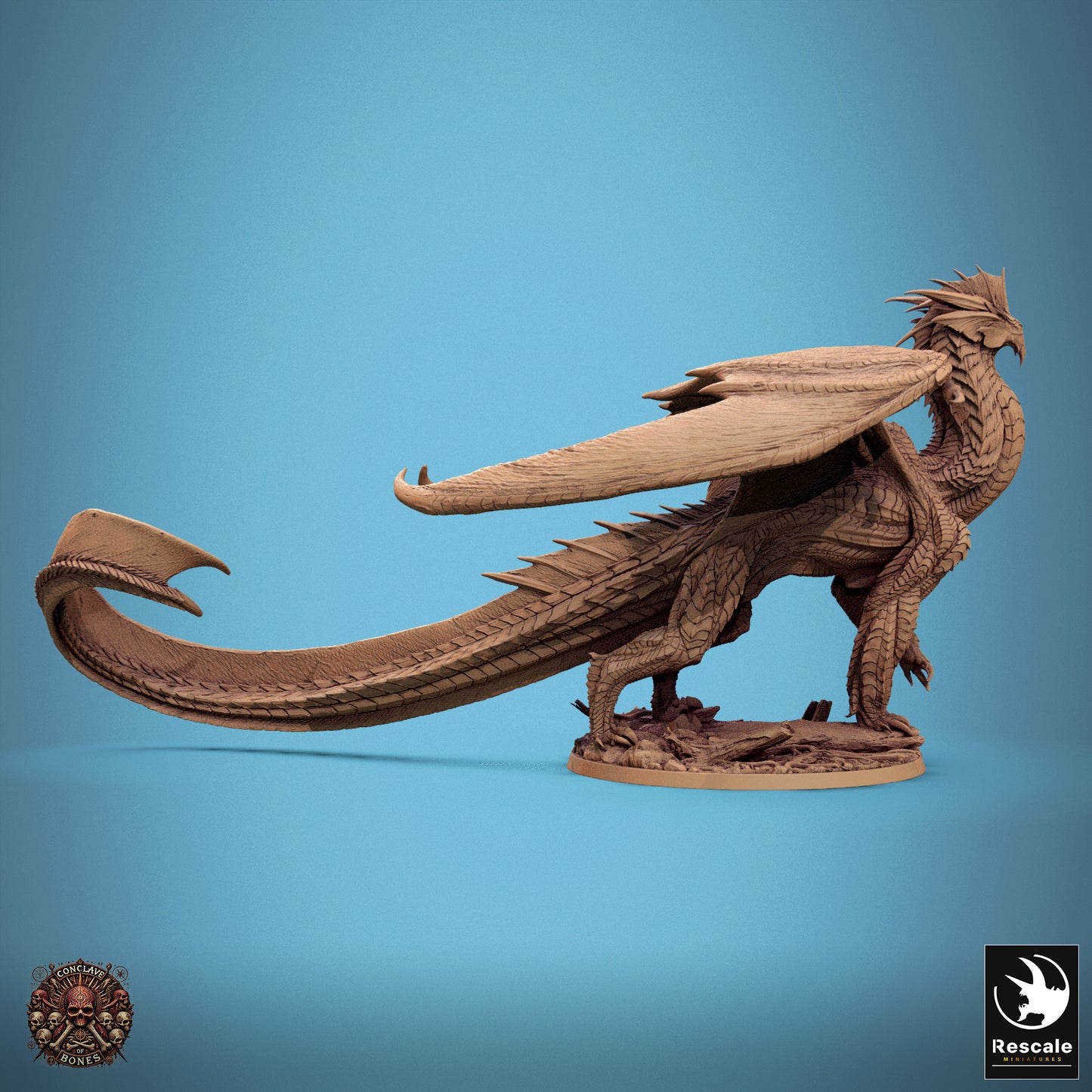 Metallic Silver Dragon