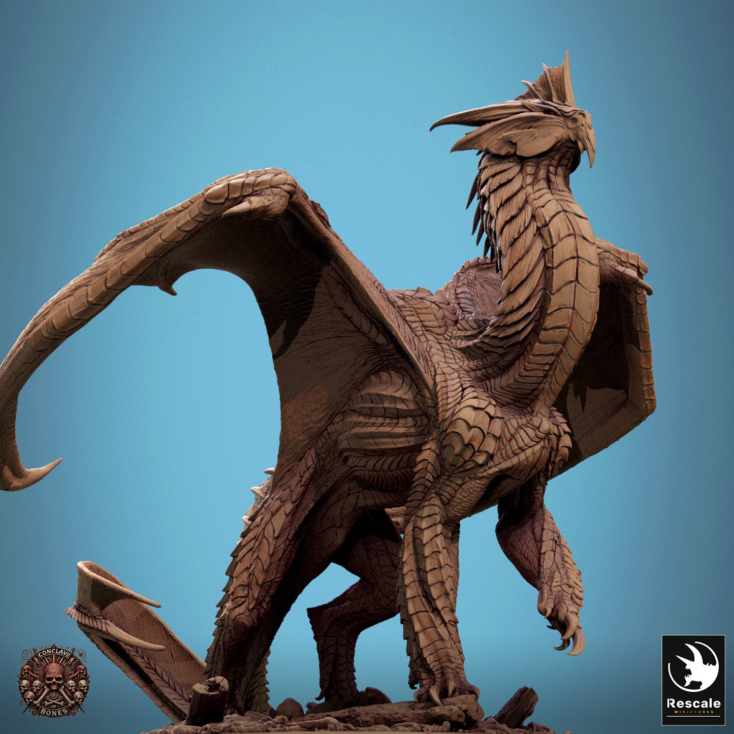Metallic Silver Dragon