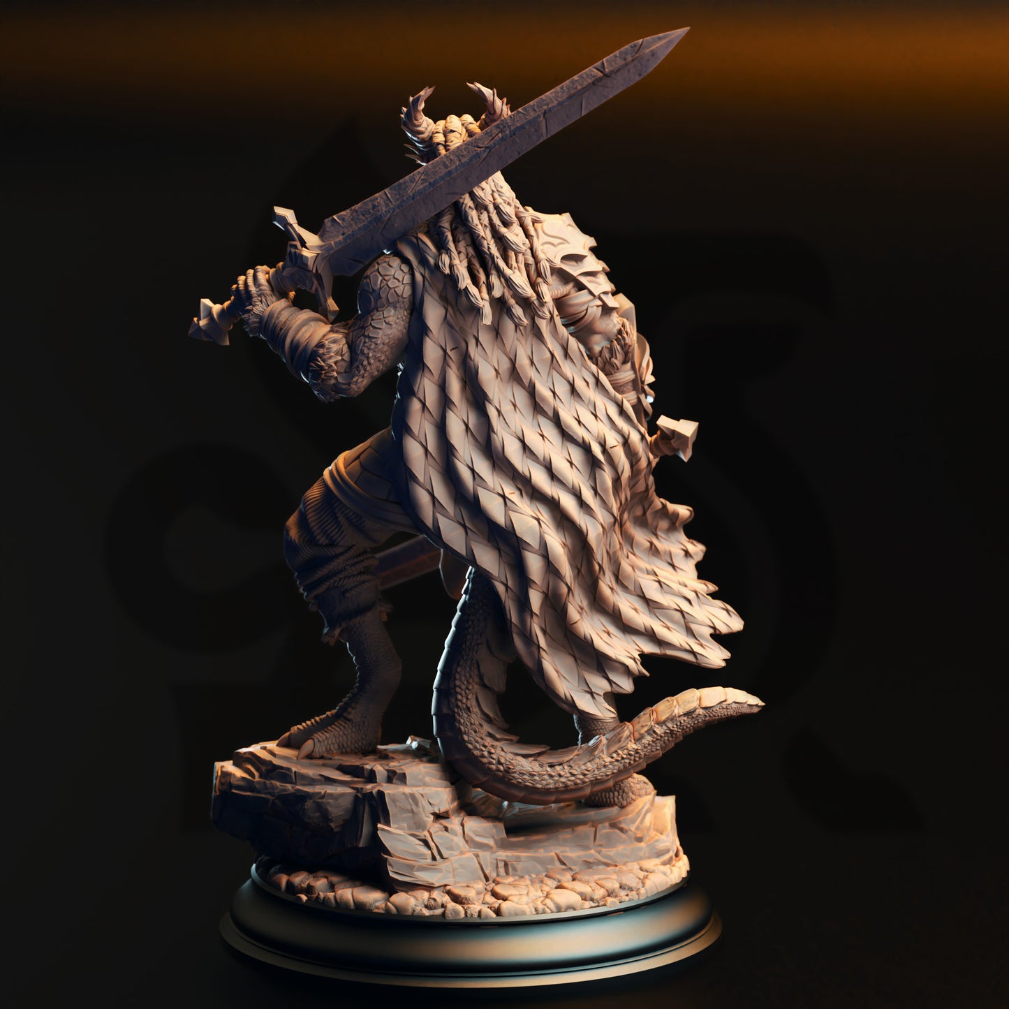 Skraa Dark Eye - Black Dragonkin Fighter