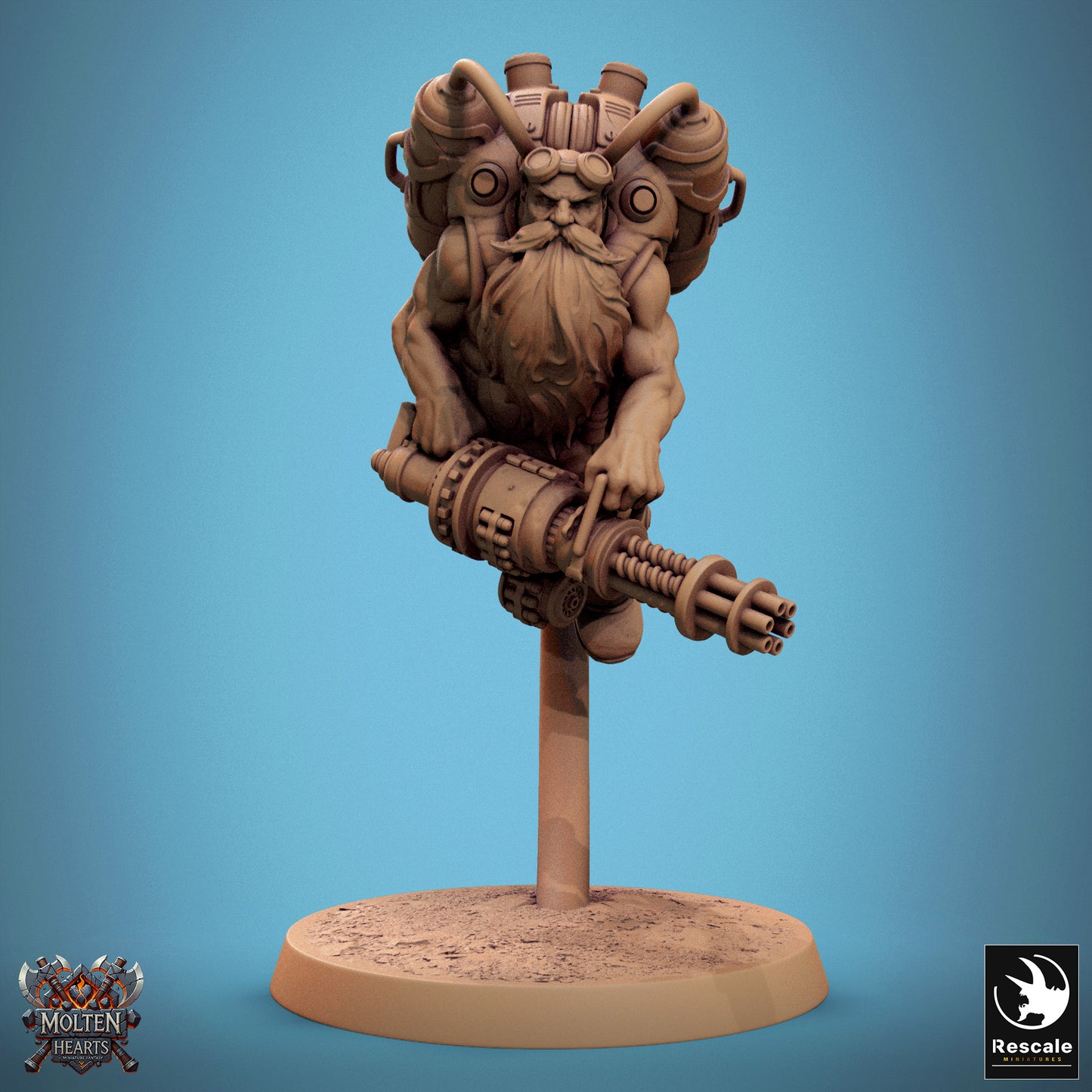 Dwarf Steampunk - Airborne Heavy Gun