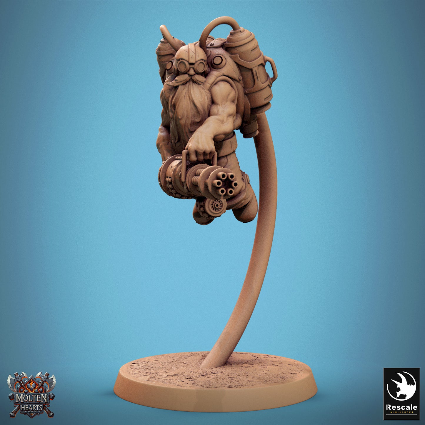 Dwarf Steampunk - Airborne Heavy Gun