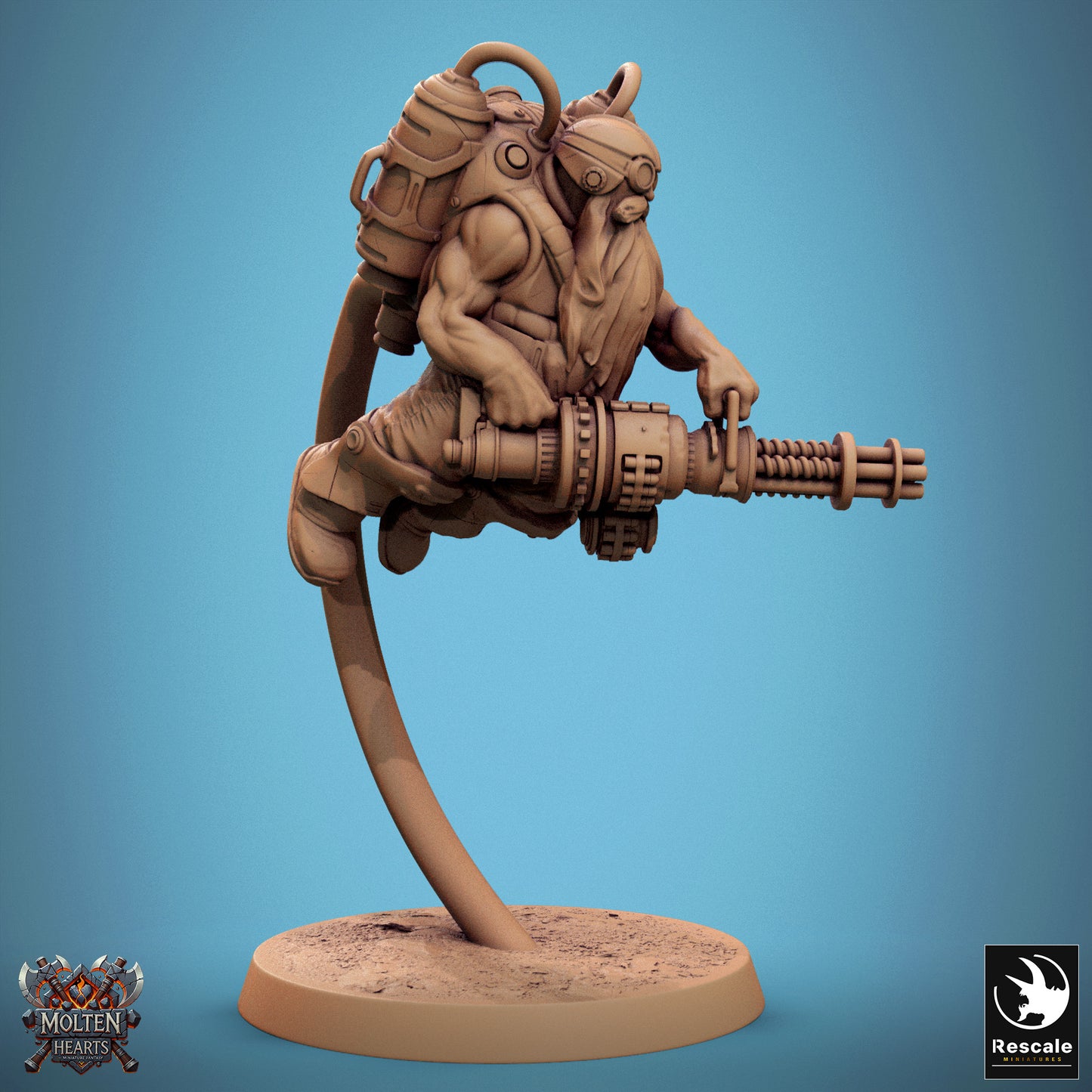 Dwarf Steampunk - Airborne Heavy Gun