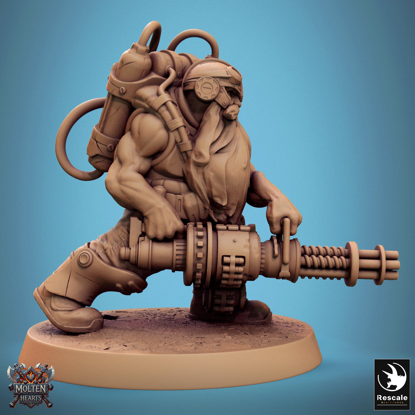 Dwarf Steampunk - GatlingGun
