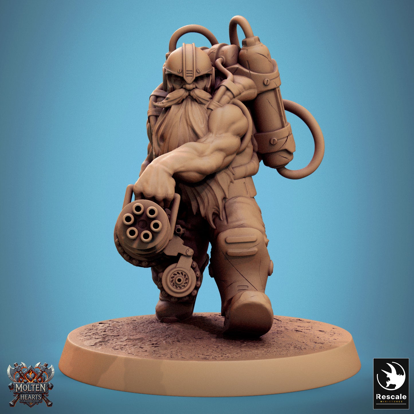 Dwarf Steampunk - GatlingGun
