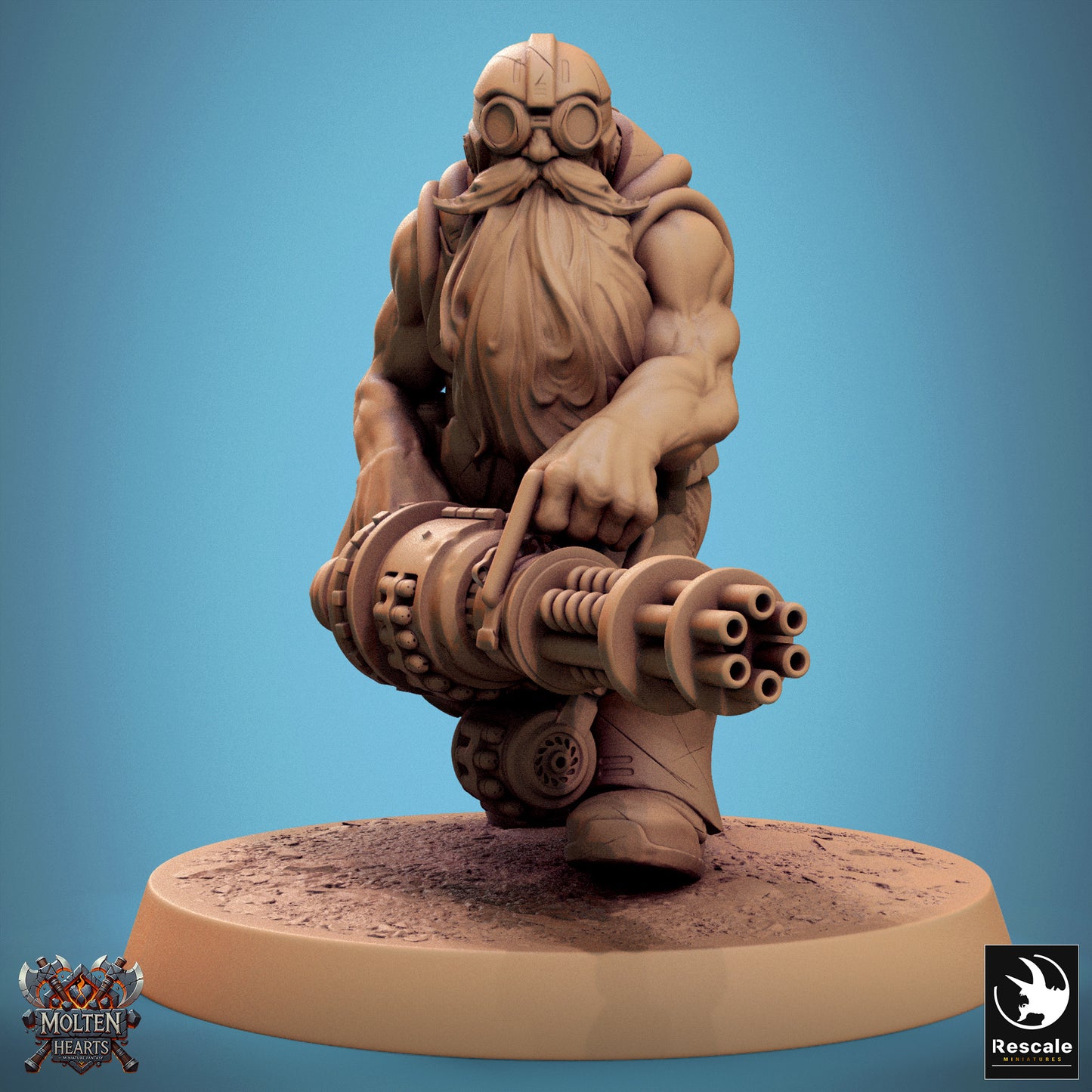 Dwarf Steampunk - GatlingGun