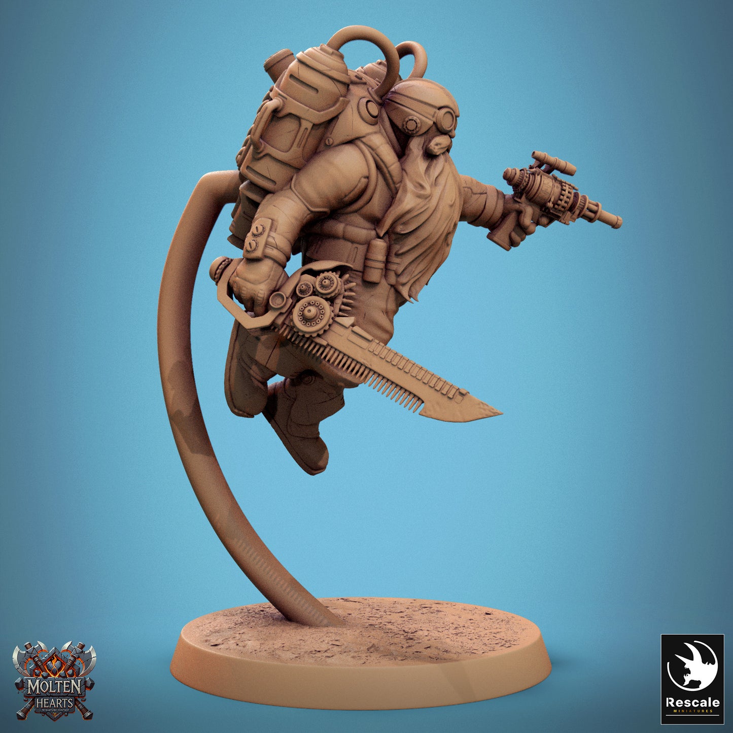 Dwarf Steampunk - Airborne Sword