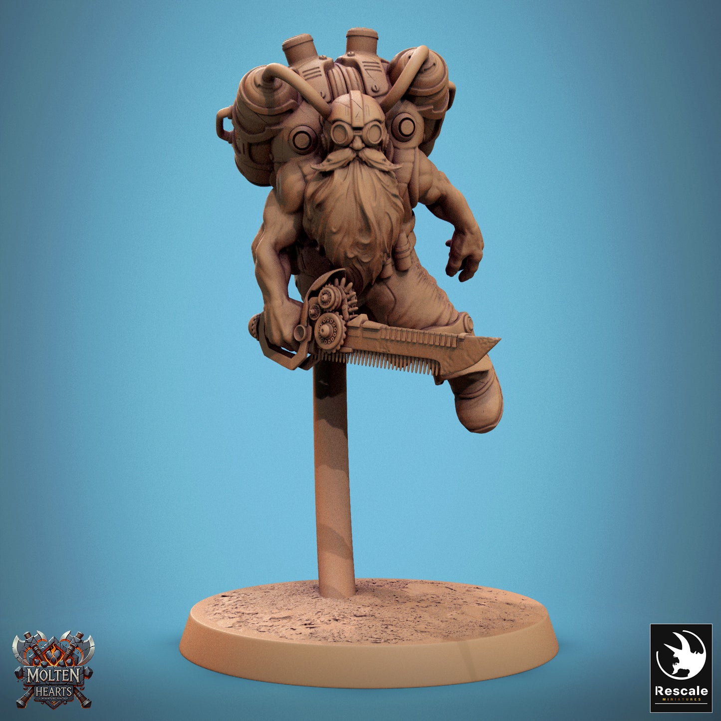 Dwarf Steampunk - Airborne Sword