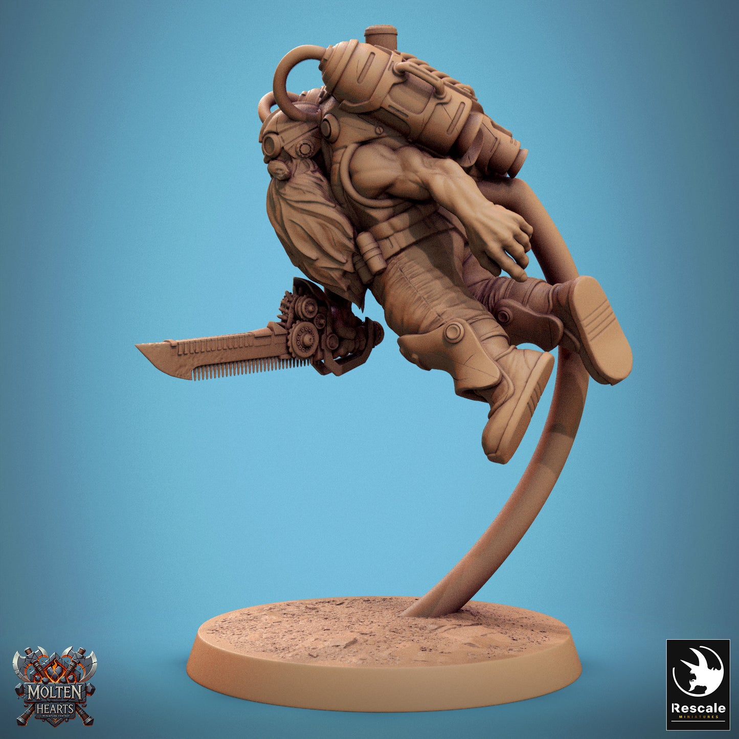 Dwarf Steampunk - Airborne Sword
