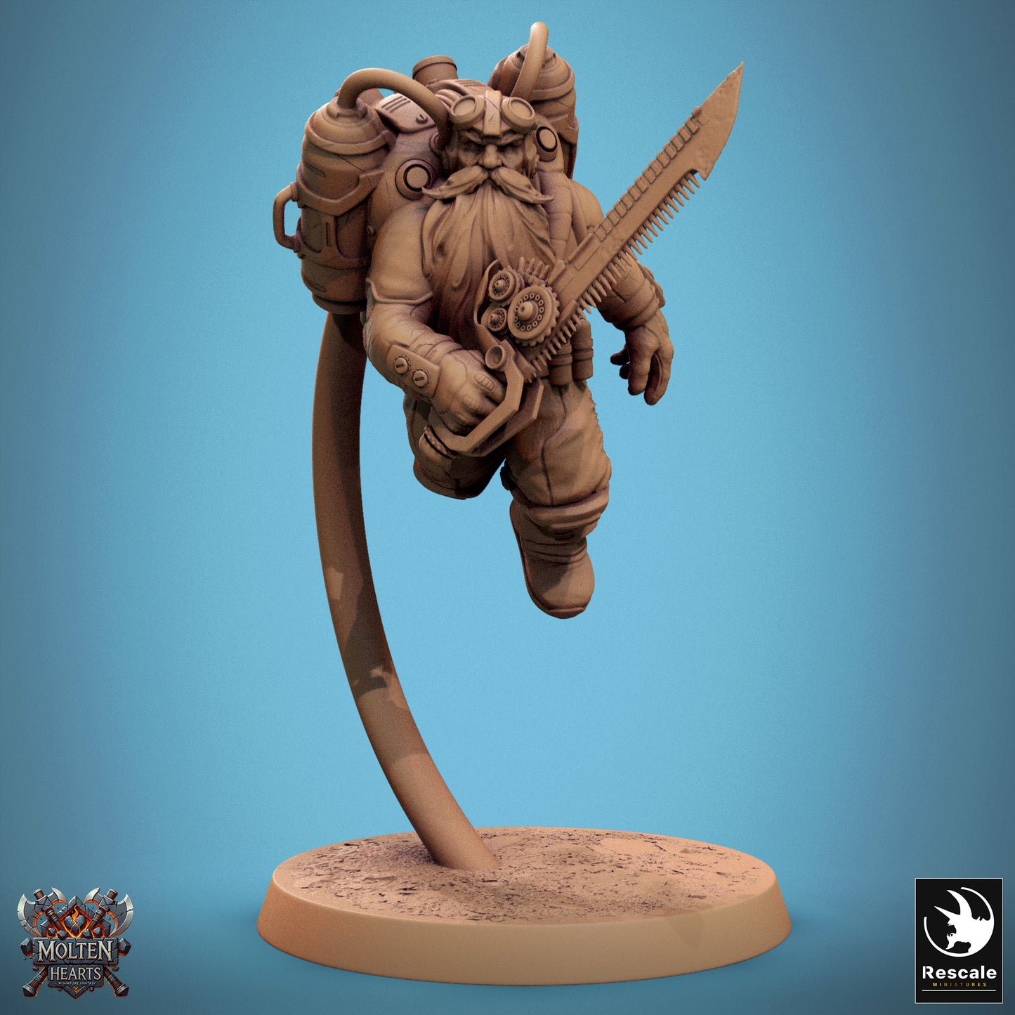 Dwarf Steampunk - Airborne Sword