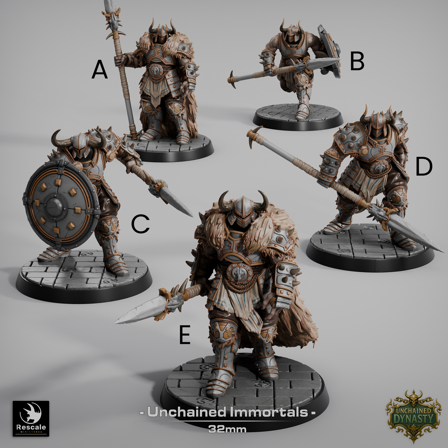 Unchained Immortals Spear // DND Miniature