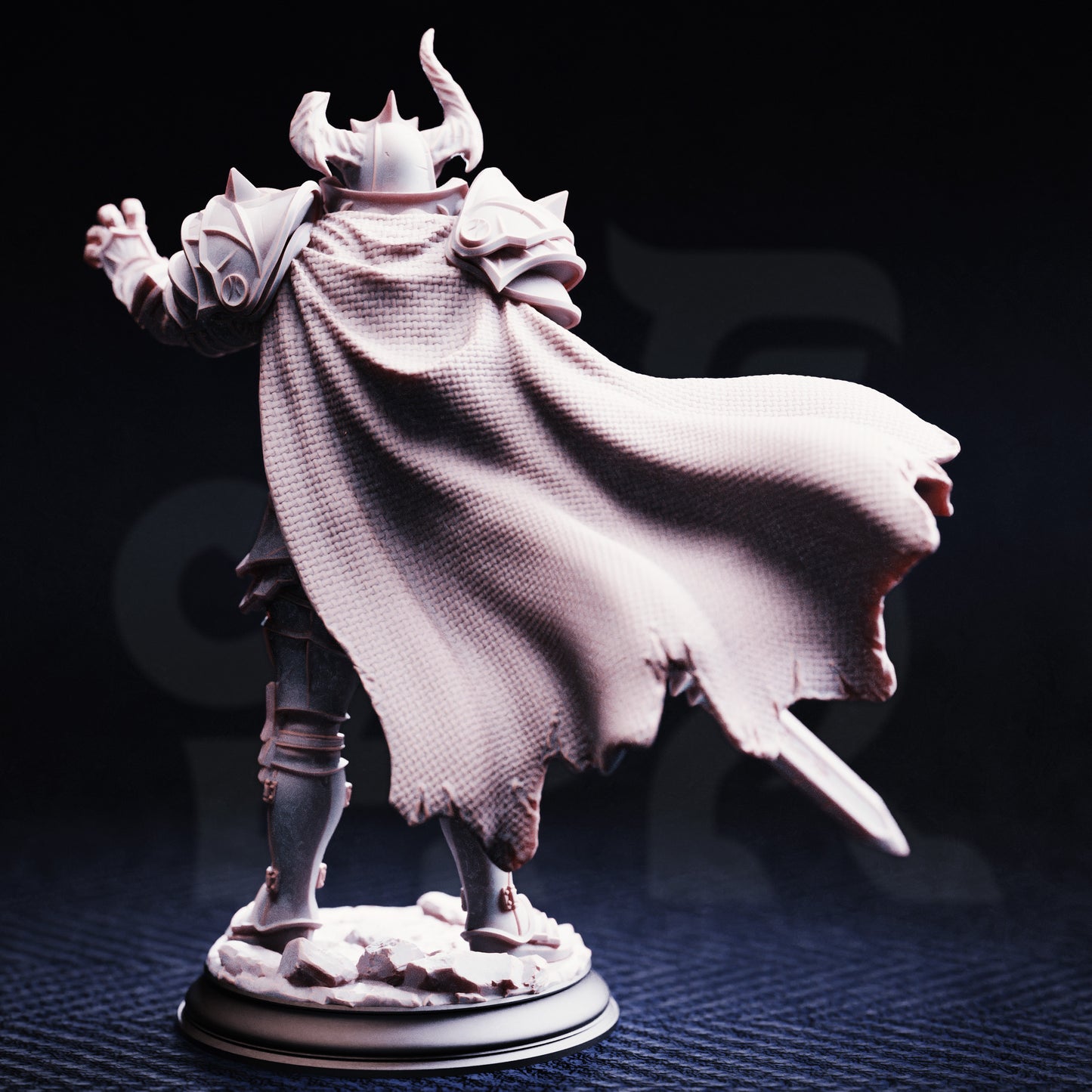 Vilnais the Ashen - Forsaken Paladin // DND Miniature