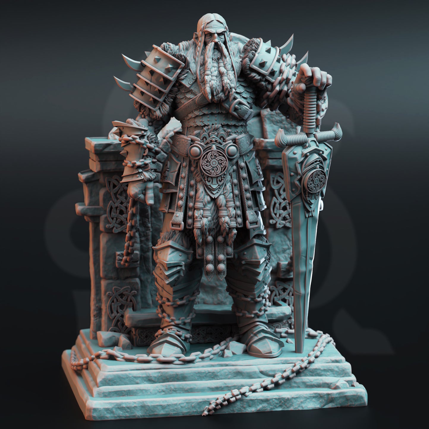 Entombed Giant King Miniature | FantasyForge Romania