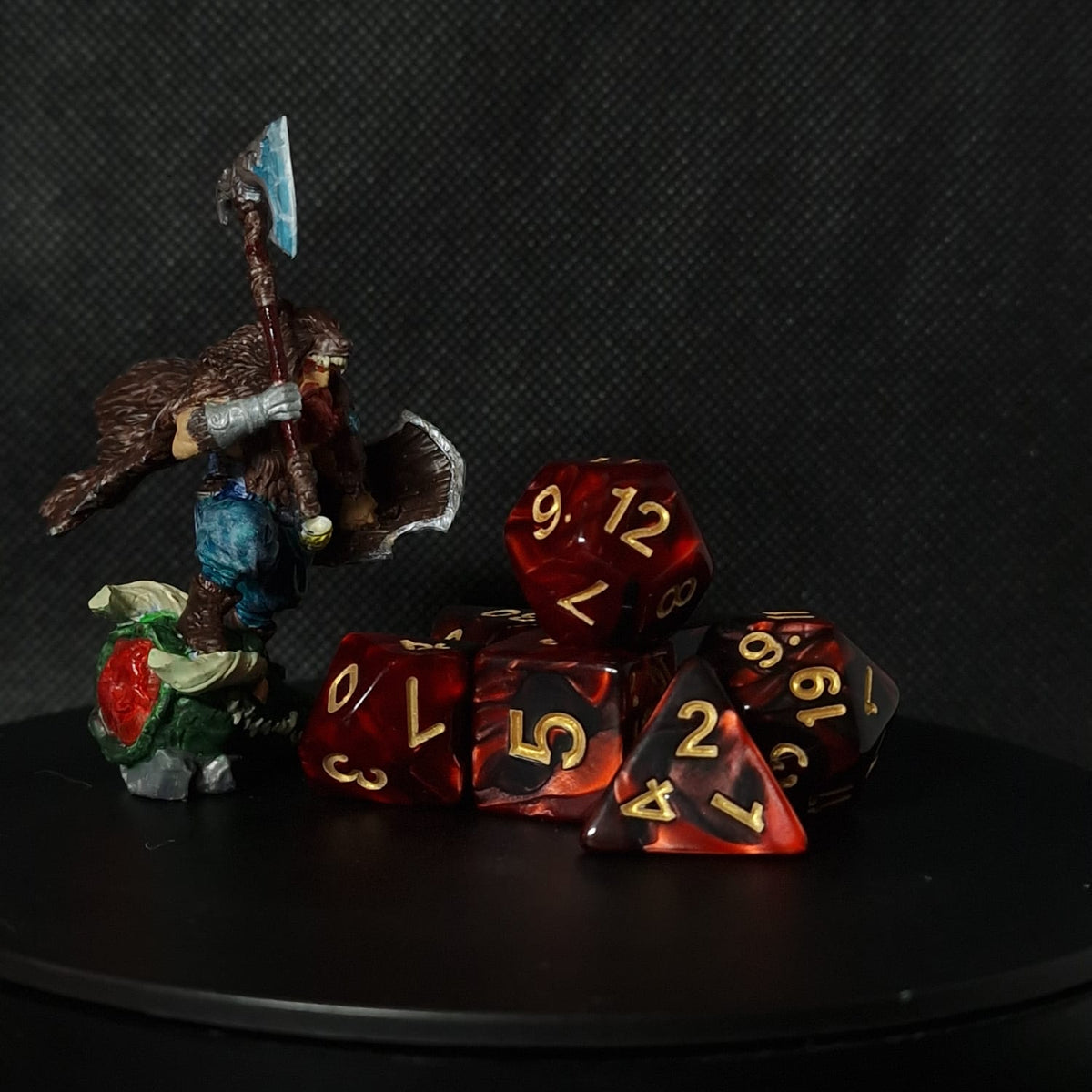 D&D Dice // Zaruri D&D // Vulcanic dice