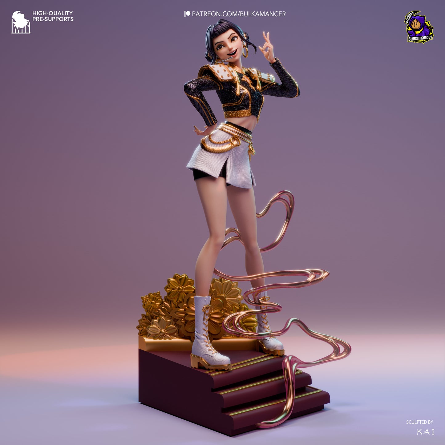 Zoey| K-pop Demon Hunters Collectible Statue - Figurine