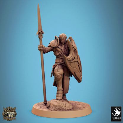 Moon Elf Sentinel – Spear & Shield