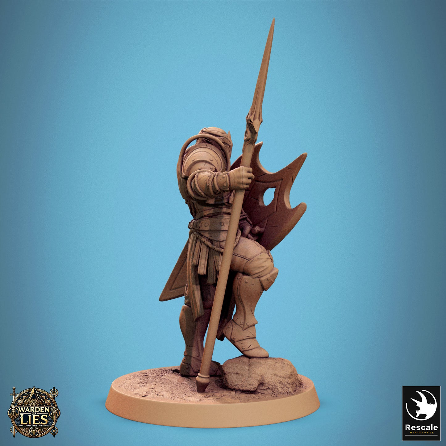 Moon Elf Sentinel – Spear & Shield