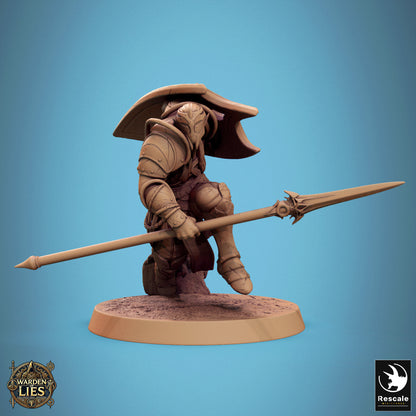 Moon Elf Sentinel – Spear & Shield