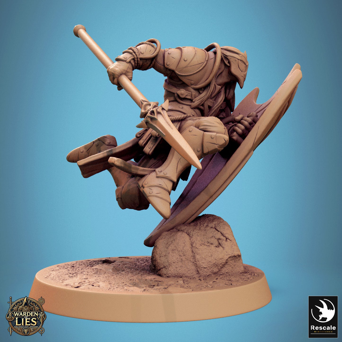 Moon Elf Sentinel – Spear & Shield