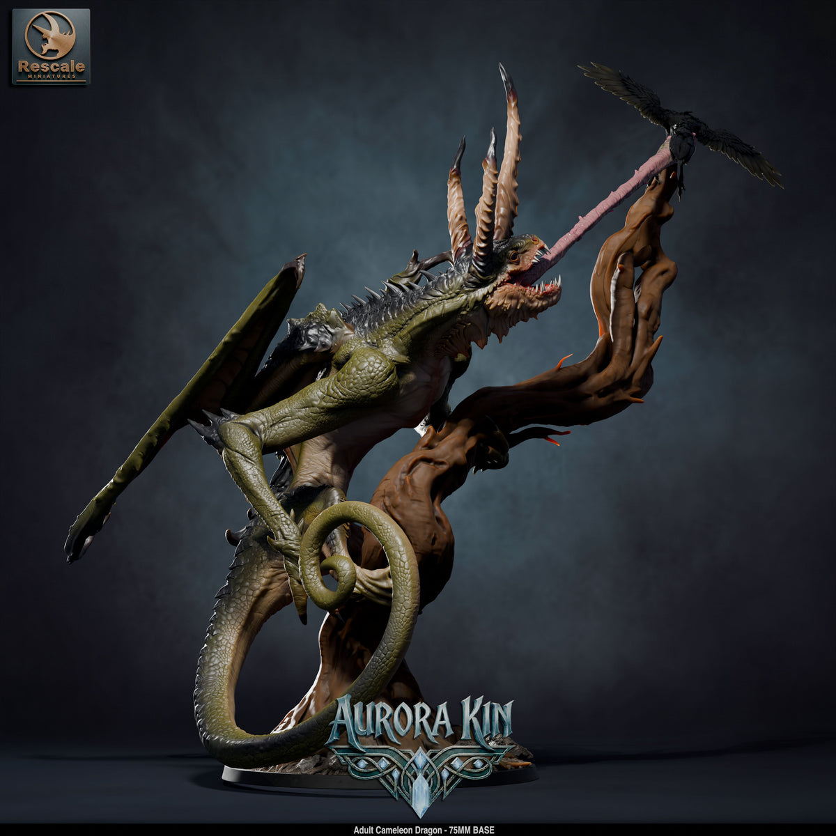 Adult Cameleon Dragon // D&D Miniature Monstrosity
