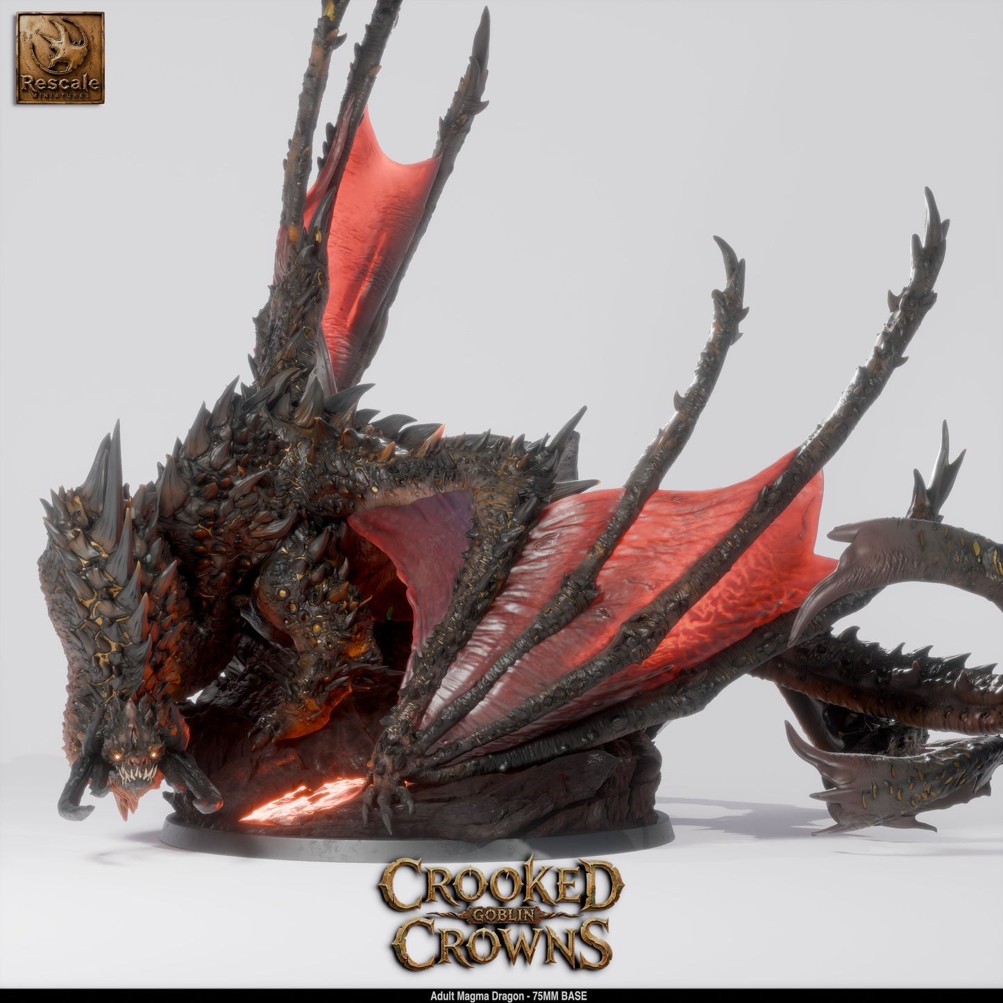 Magma Dragon // D&D Miniature