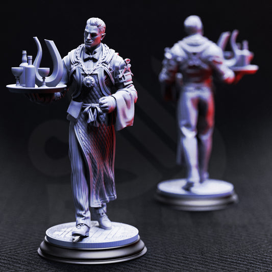 Aimar Batteus - Vampire Butler - Unmasked / 25mm - Miniature