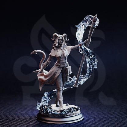 Aria the Faithful - Tiefling Sorceress - D&D Miniature
