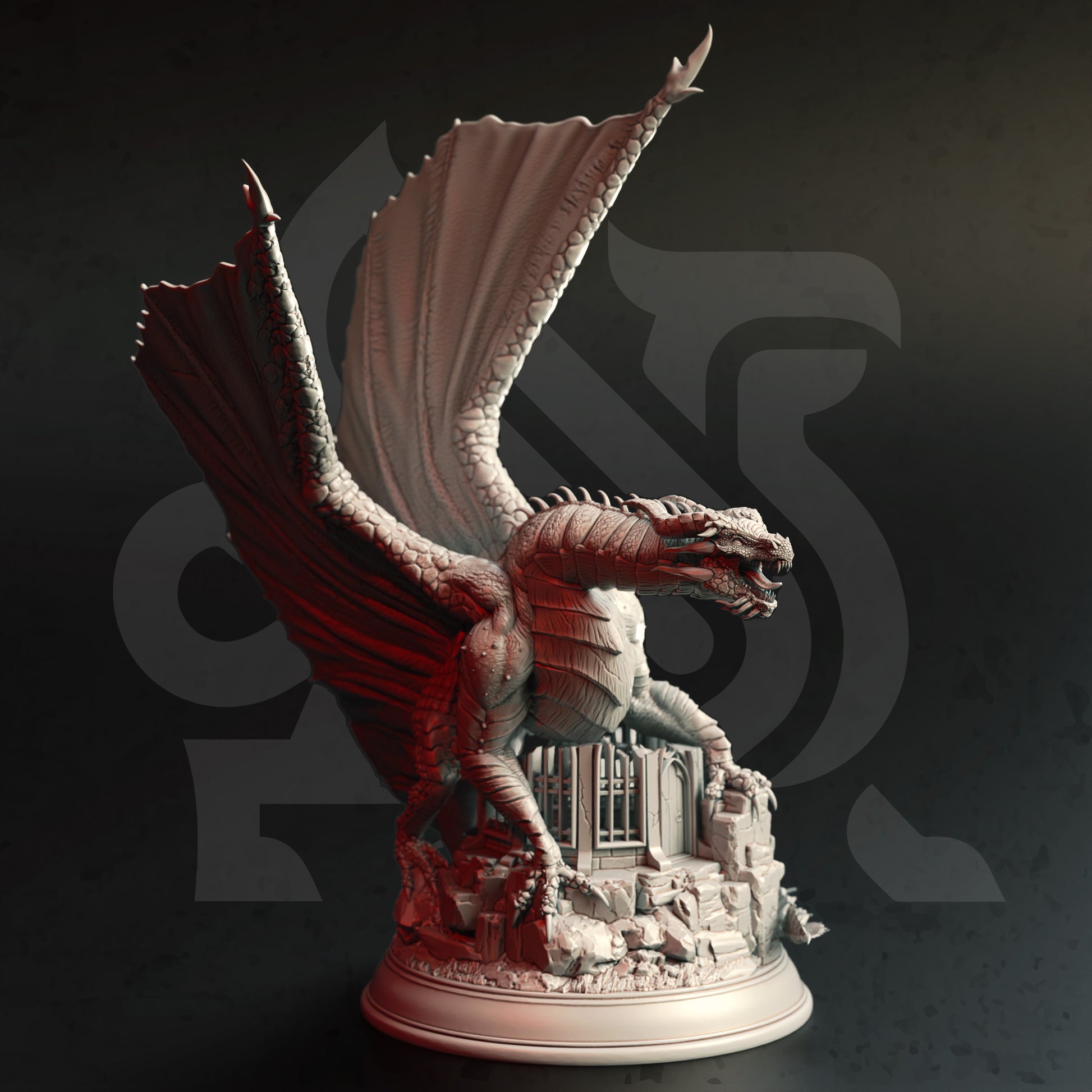<img src="aurestia-ancient-golden-dragon.jpg" alt="3D printed miniature of Aurestia, the Ancient Golden Dragon, showcasing a majestic dragon with shimmering golden scales, large wings, and intricate details, exuding a regal and powerful presence" />