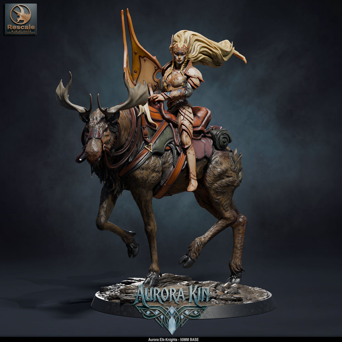 Aurora Elk Knights // D&D Miniature
