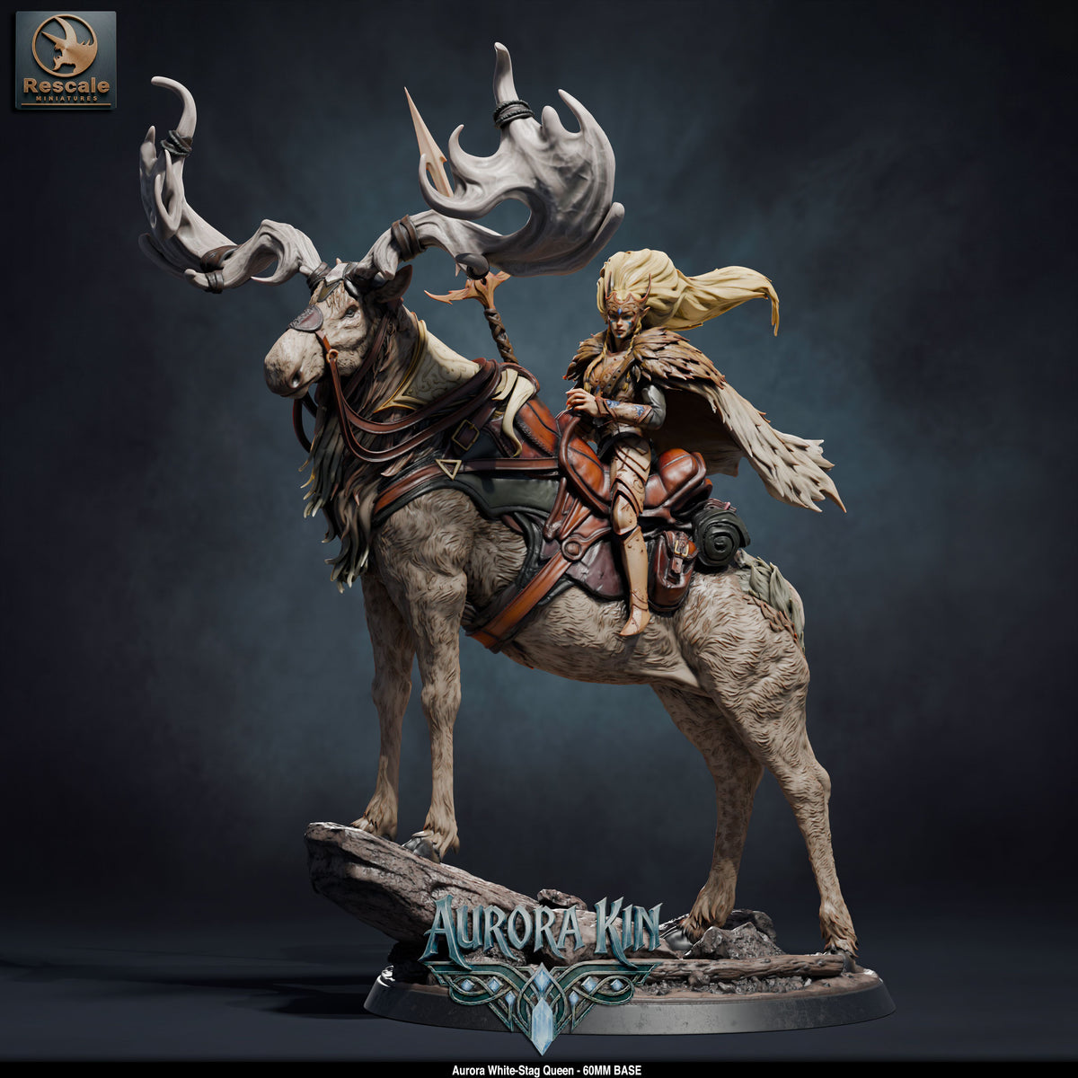 Aurora Stag Queen // D&D Miniature