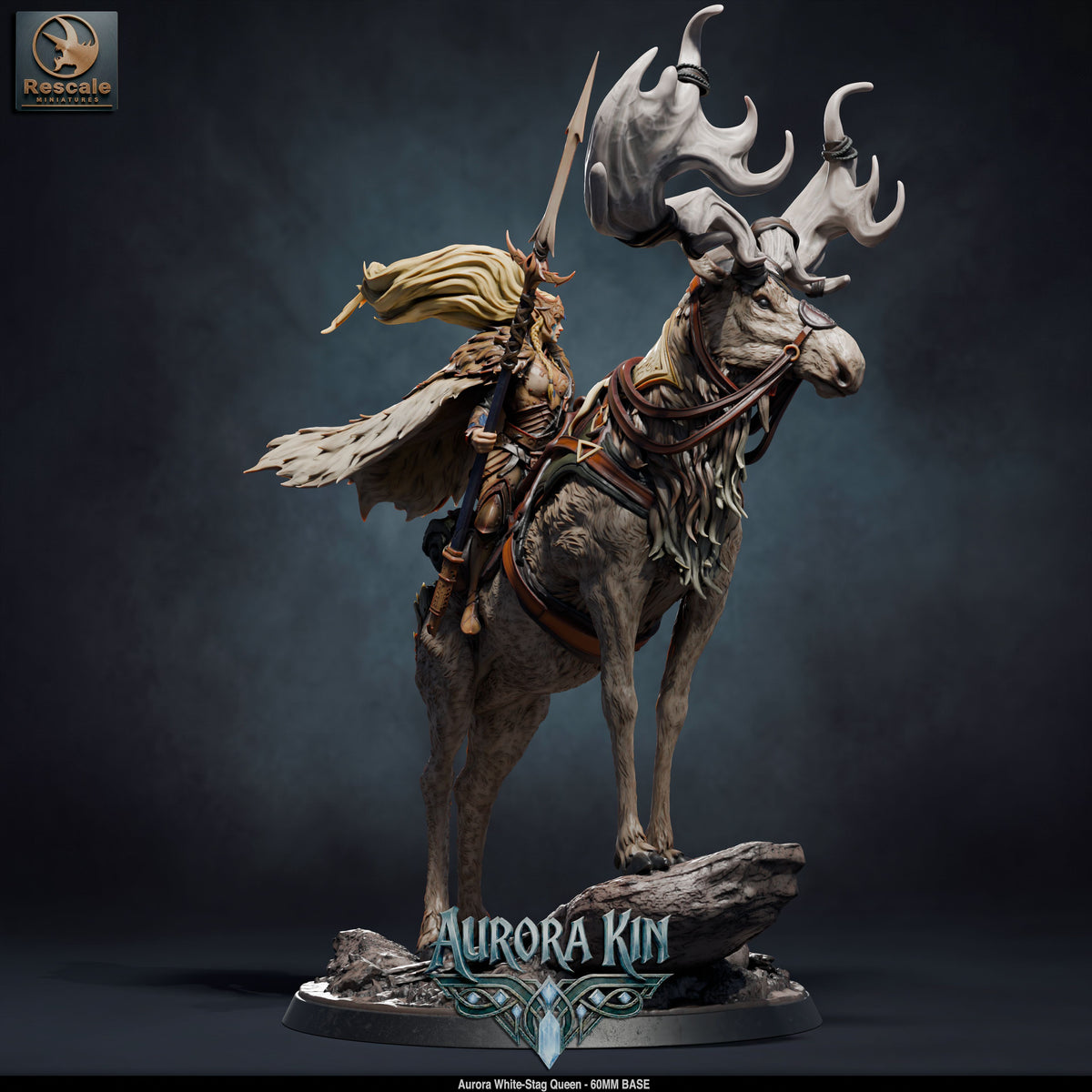 Aurora Stag Queen // D&D Miniature