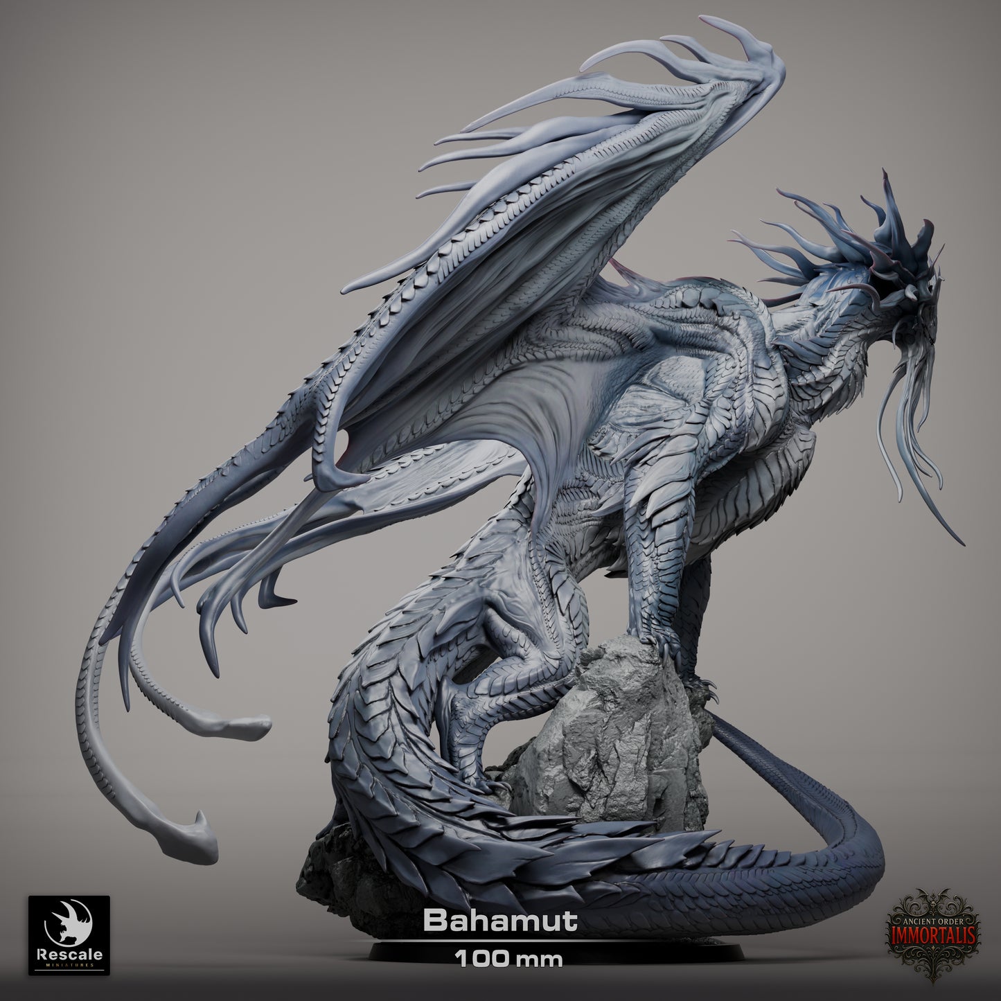 Bahamut The Platinum Dragon // DND Dragon